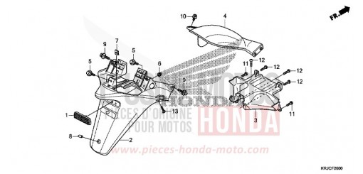REAR FENDER FES125AC de 2012